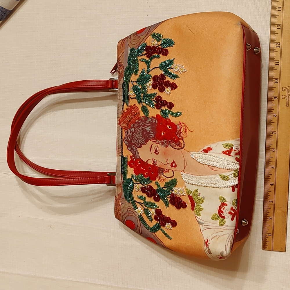 Isabelle Fiore purse woman with fruit tree